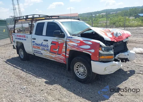 2018 Chevrolet Silverado K1500 Custom из США, поврежденный, VIN 1GCVKPEC1JZ203519